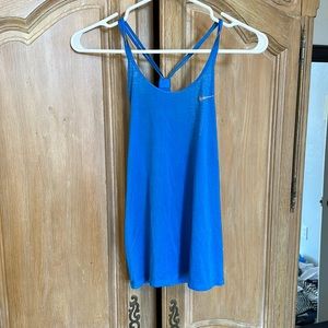 Nike Royal blue crossed back tank top!